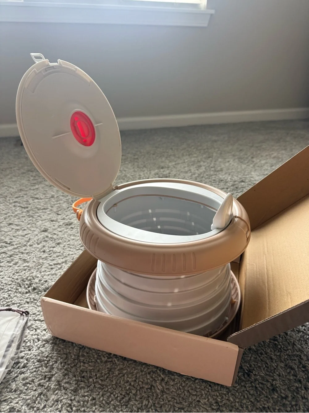 NWT Carry Potty Portable Kids Travel Potty - Beige/Peach
